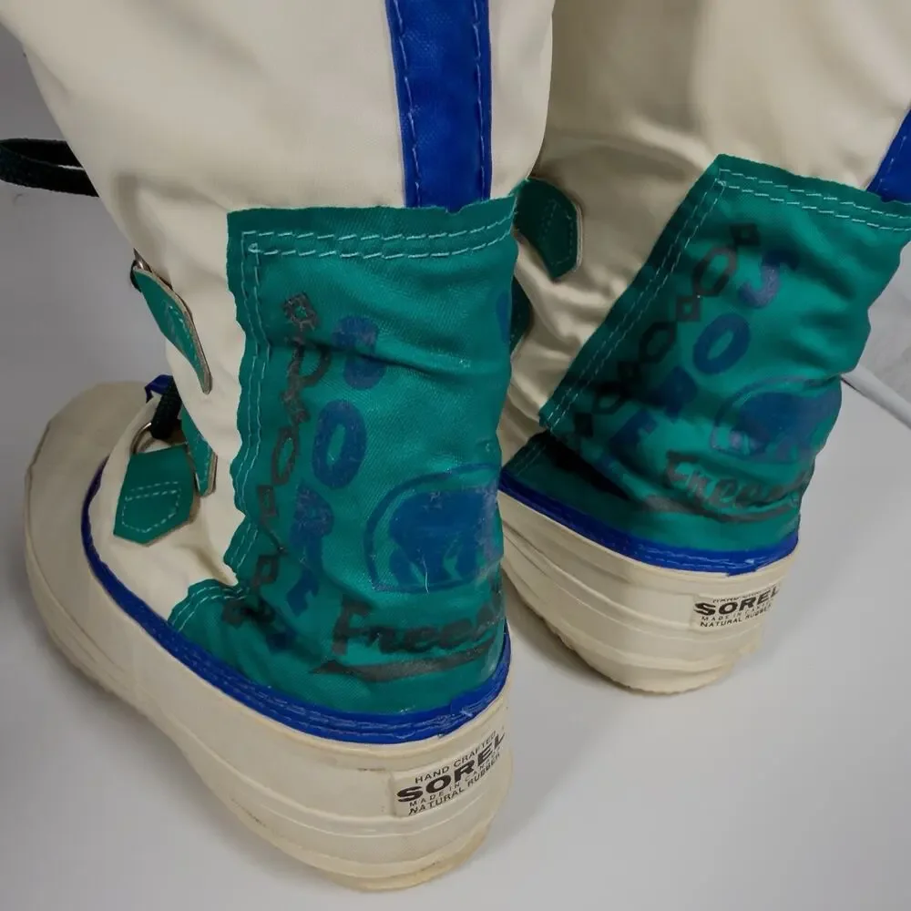 Sorel Boots Vintage Freestyle Snow Winter Green White Women’s Size 6